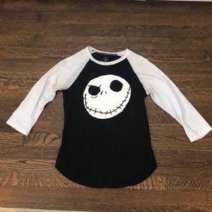 Disney nightmare before Christmas baseball T-shirt Juniors size Large